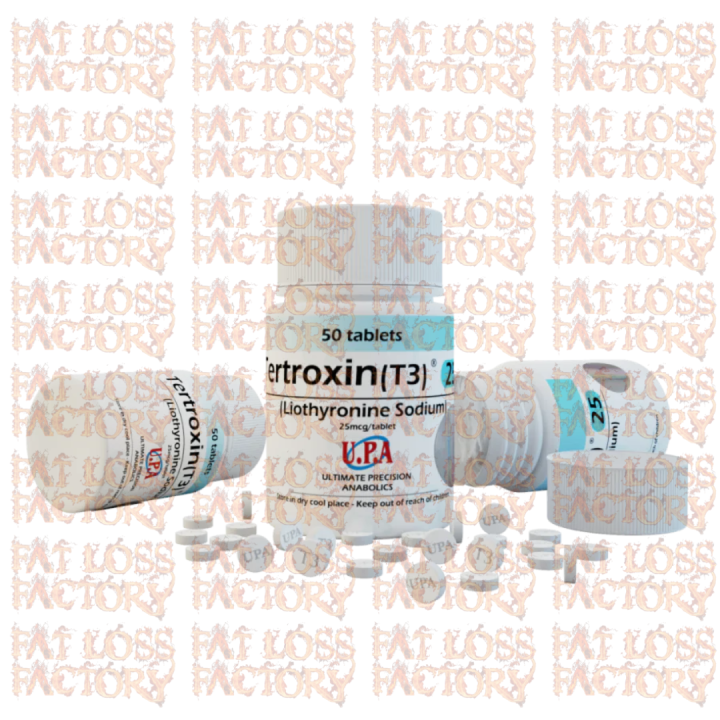 UPA Tertroxin T3 25mg 50 Tabs | Fat Loss Factory