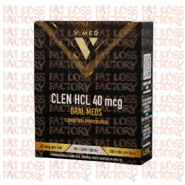 V.Med Clenbuterol HCL 40mcg 100 Tabs | Fat Loss Factory