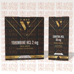 V.Med Advanced Weight Loss Stack | Yohimbine & Sibutra HCL | Fat Loss Factory