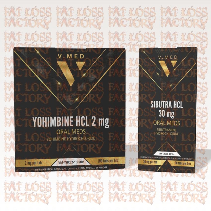 V.Med Advanced Weight Loss Stack | Yohimbine & Sibutra HCL | Fat Loss Factory